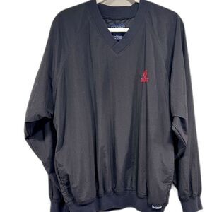 Vintage 90s Portland Trail Blazers XL Black Pullover Windbreaker – V-Neck